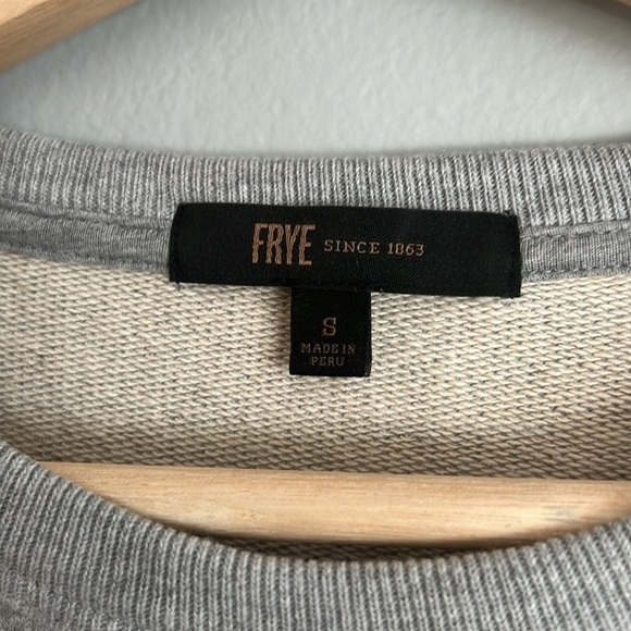 Frye Sweatshirt 1863 Crewneck Gray Classic Womens Size Small - Picture 6 of 9